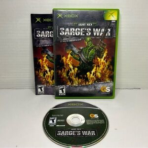 Army Men Sarge’s War Xbox With Manual *Untested* Read Description